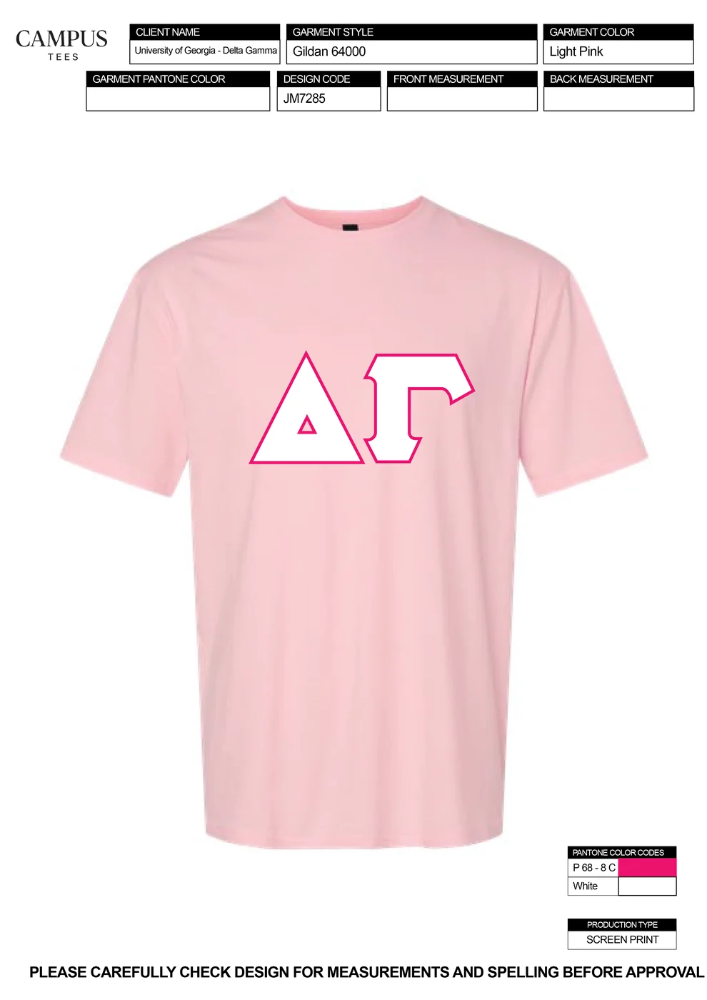 University of Georgia Delta Gamma — Delta Gamma custom apparel design inspiration