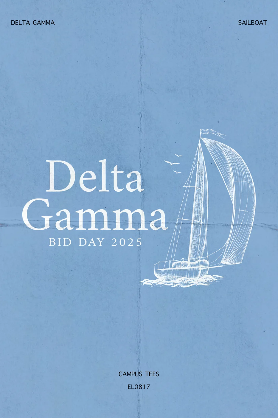 Iowa DG Sailboat — Delta Gamma design inspiration