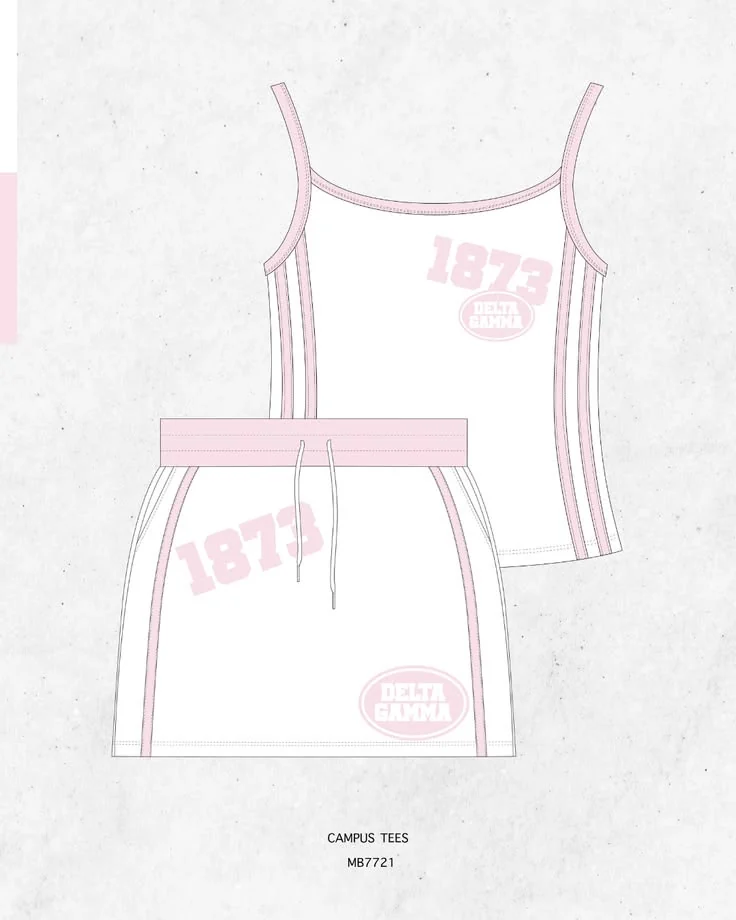 Delta Gamma · Apparel mockup — Campus Tees garment mockup inspiration