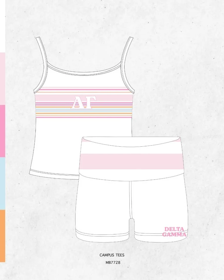 Delta Gamma · Apparel mockup — Campus Tees garment mockup inspiration