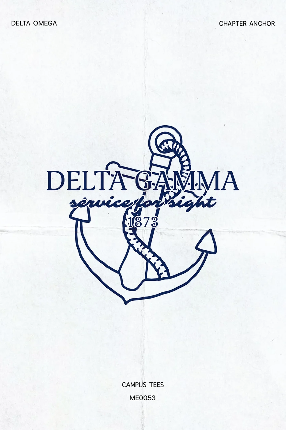 Sac State DG Anchor — Delta Gamma design inspiration