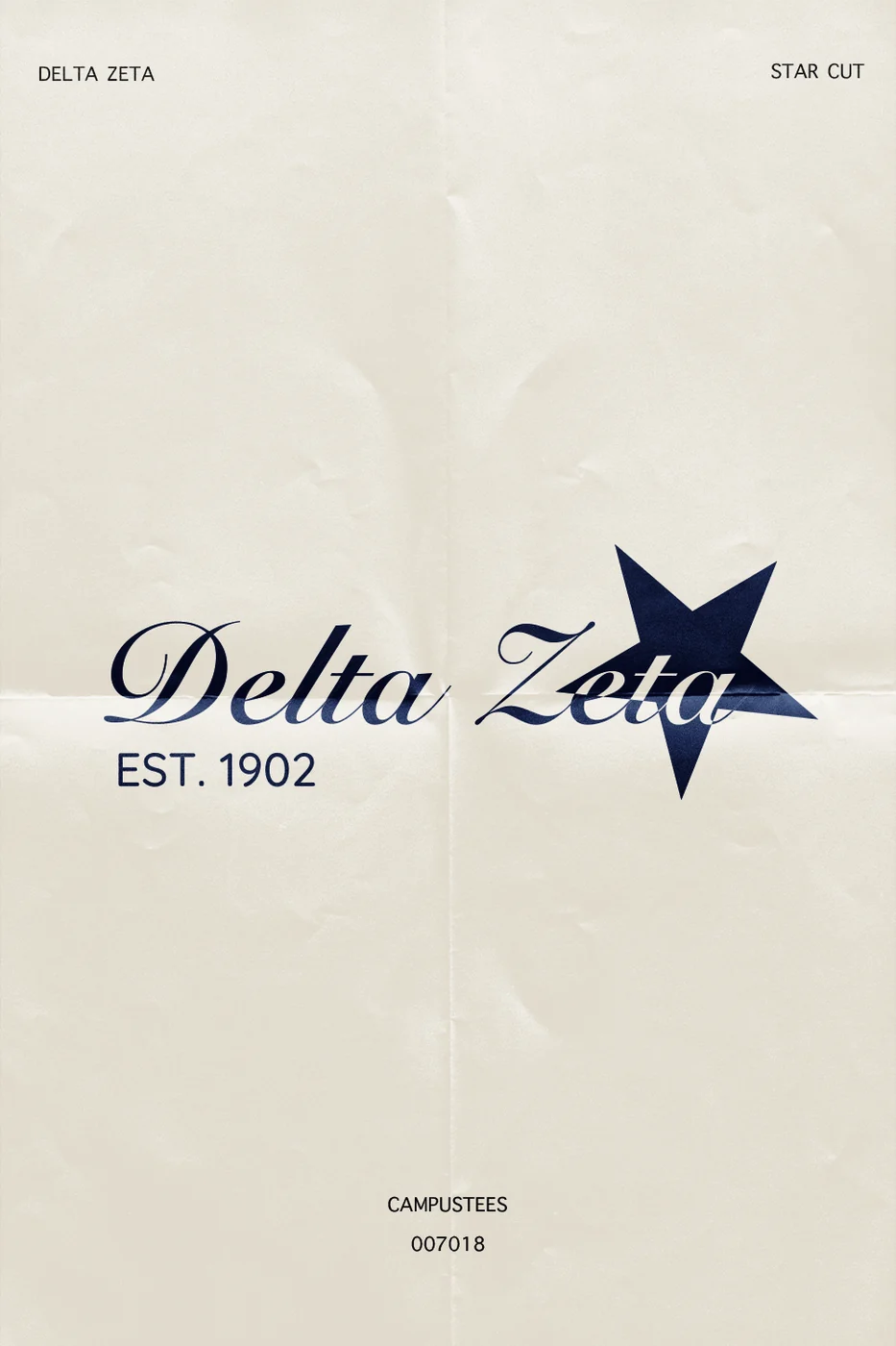 Delta Zeta Star Cut — Delta Zeta design inspiration