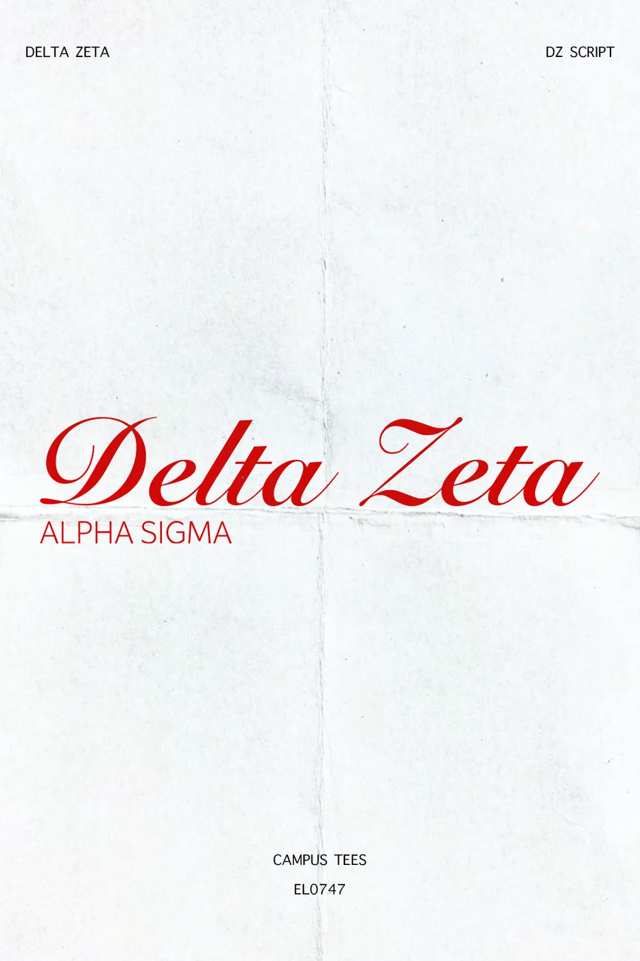 FSUDZ DZScript — Delta Zeta custom apparel design inspiration