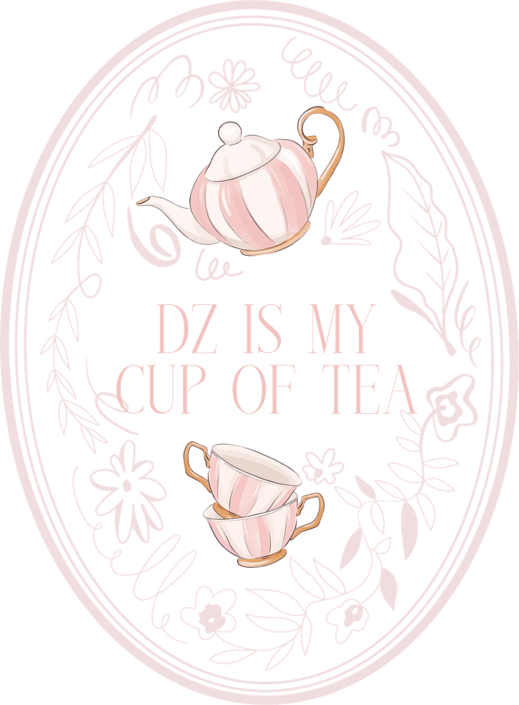 DZ is my cup of tea (REVISED) — Delta Zeta custom apparel design inspiration