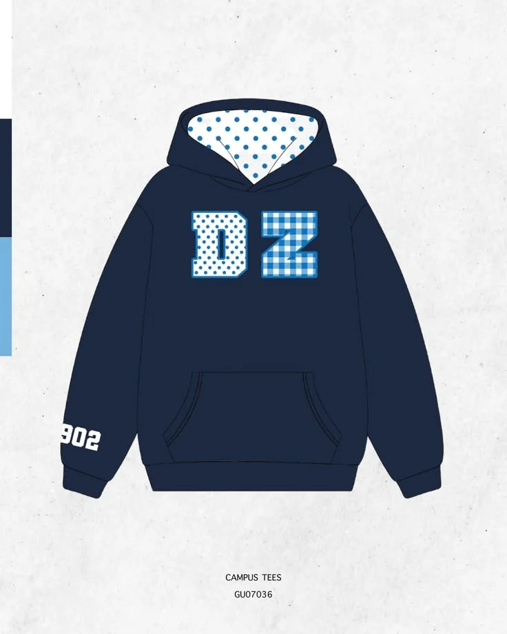 Delta Zeta · Apparel mockup — Campus Tees garment mockup inspiration