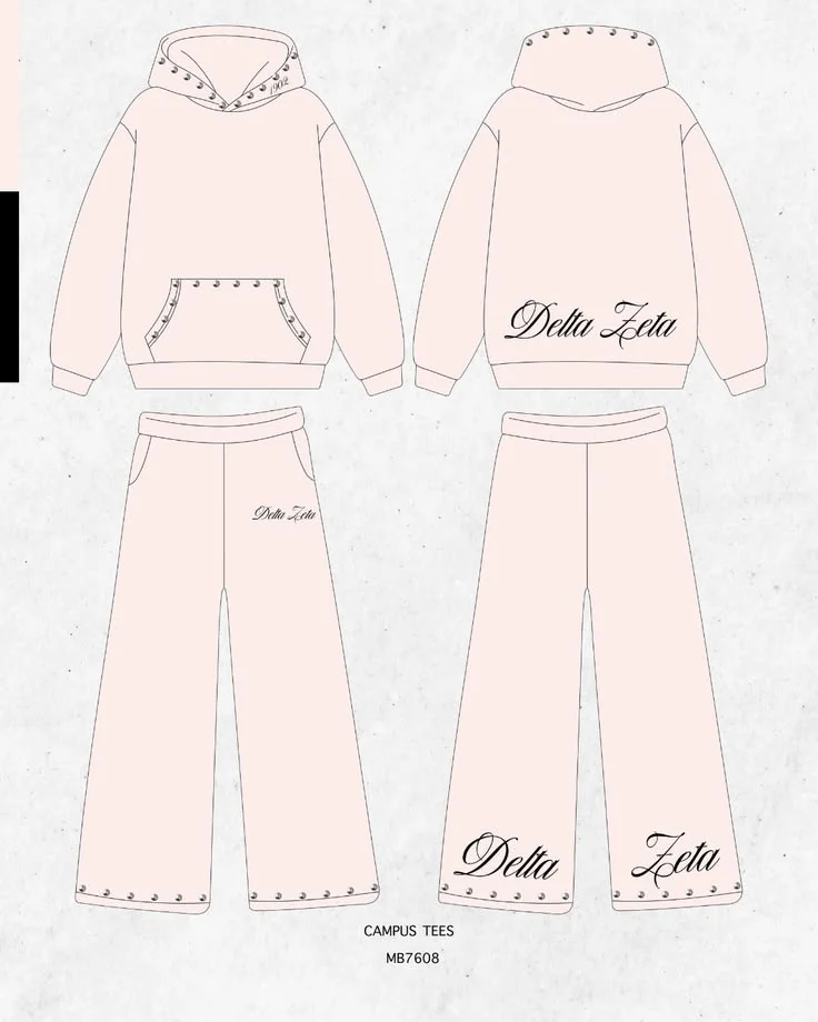 Delta Zeta · Apparel mockup — Campus Tees garment mockup inspiration