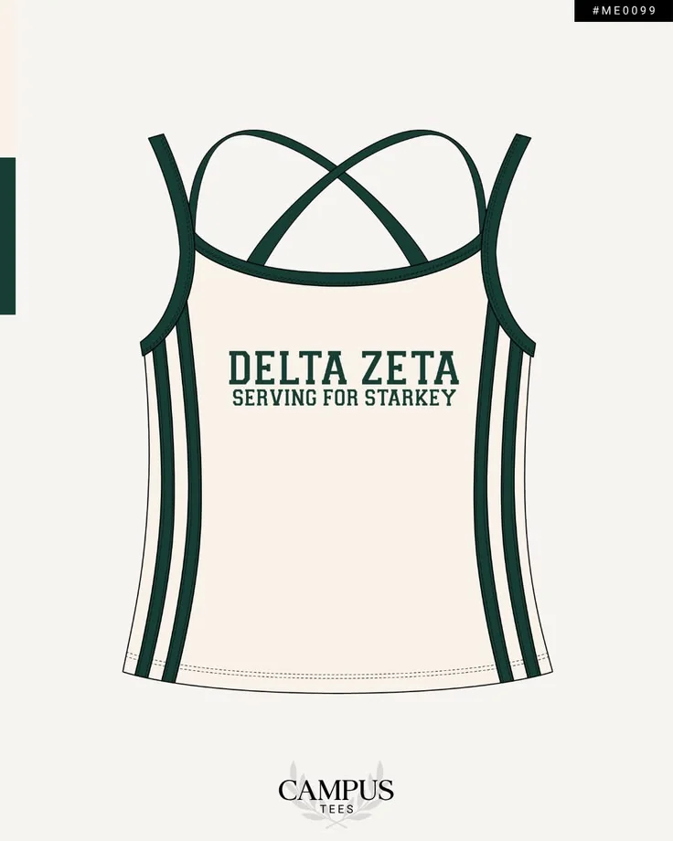 Delta Zeta · Apparel mockup — Campus Tees garment mockup inspiration