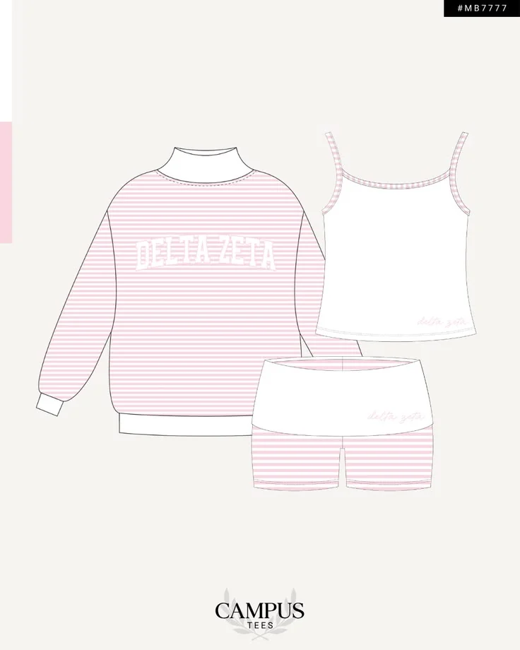 Delta Zeta · Apparel mockup — Campus Tees garment mockup inspiration
