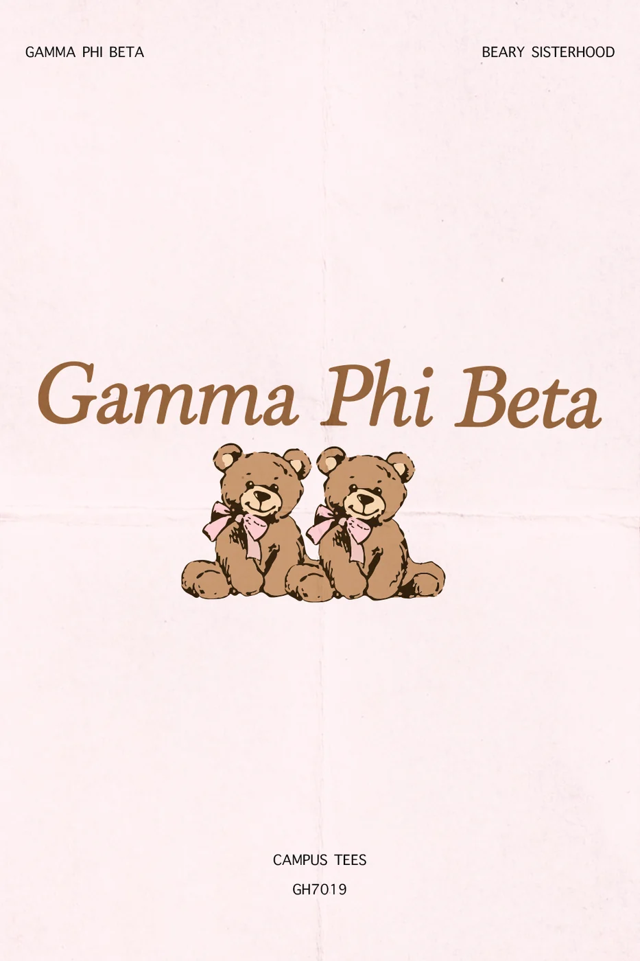 Gamma Phi Beta Beary Sisterhood — Gamma Phi Beta design inspiration