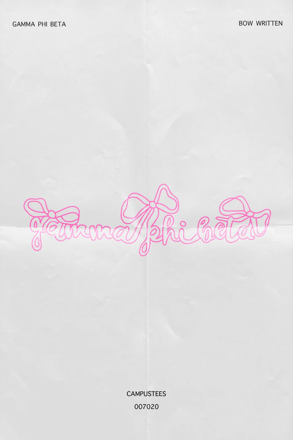 Gamma Phi Beta Bow Written — Gamma Phi Beta design inspiration