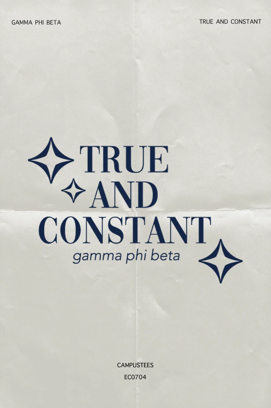 GPHI True and Constant — Gamma Phi Beta design inspiration