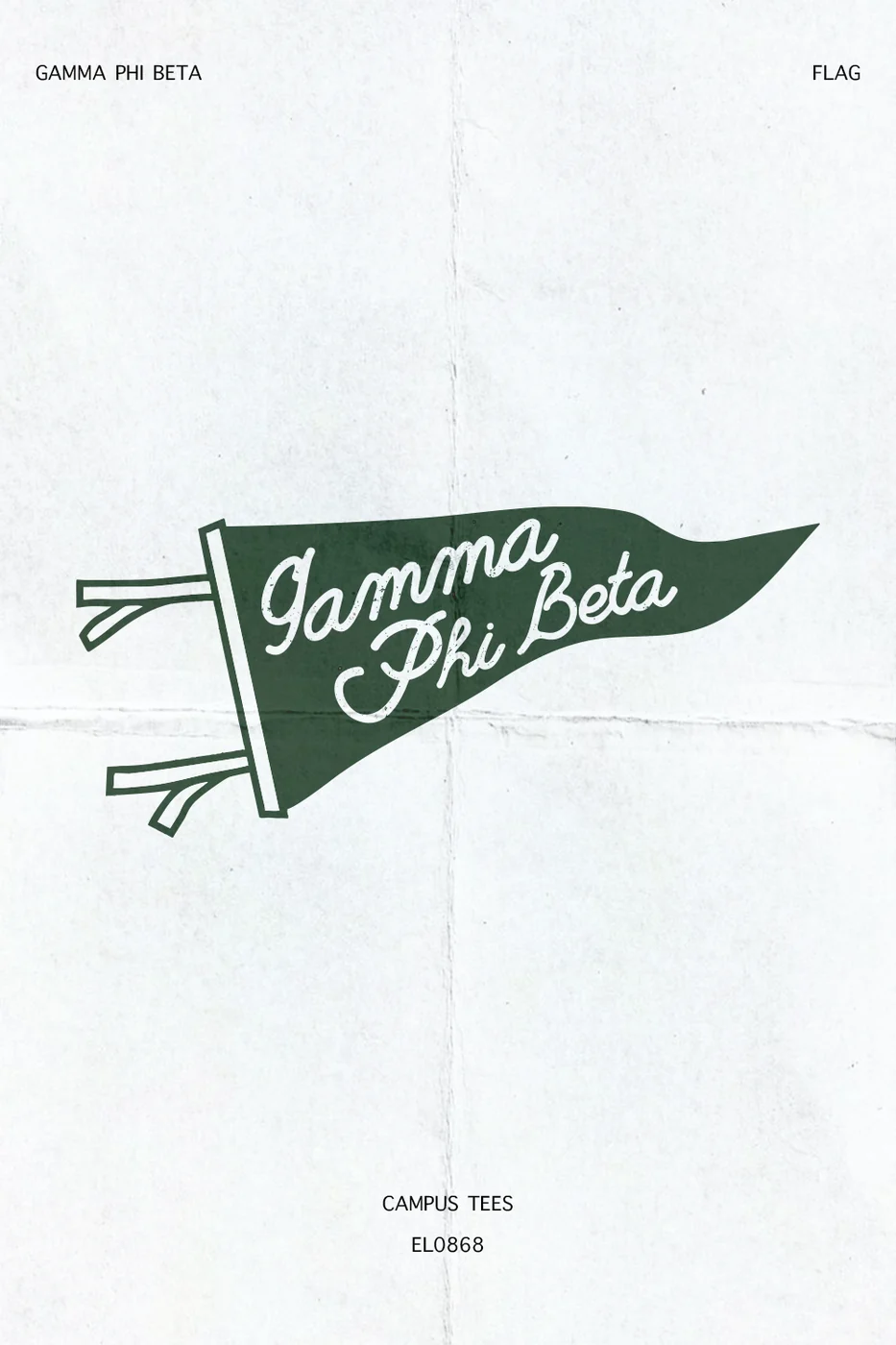 Duquesne GPhi Flag — Gamma Phi Beta custom apparel design inspiration