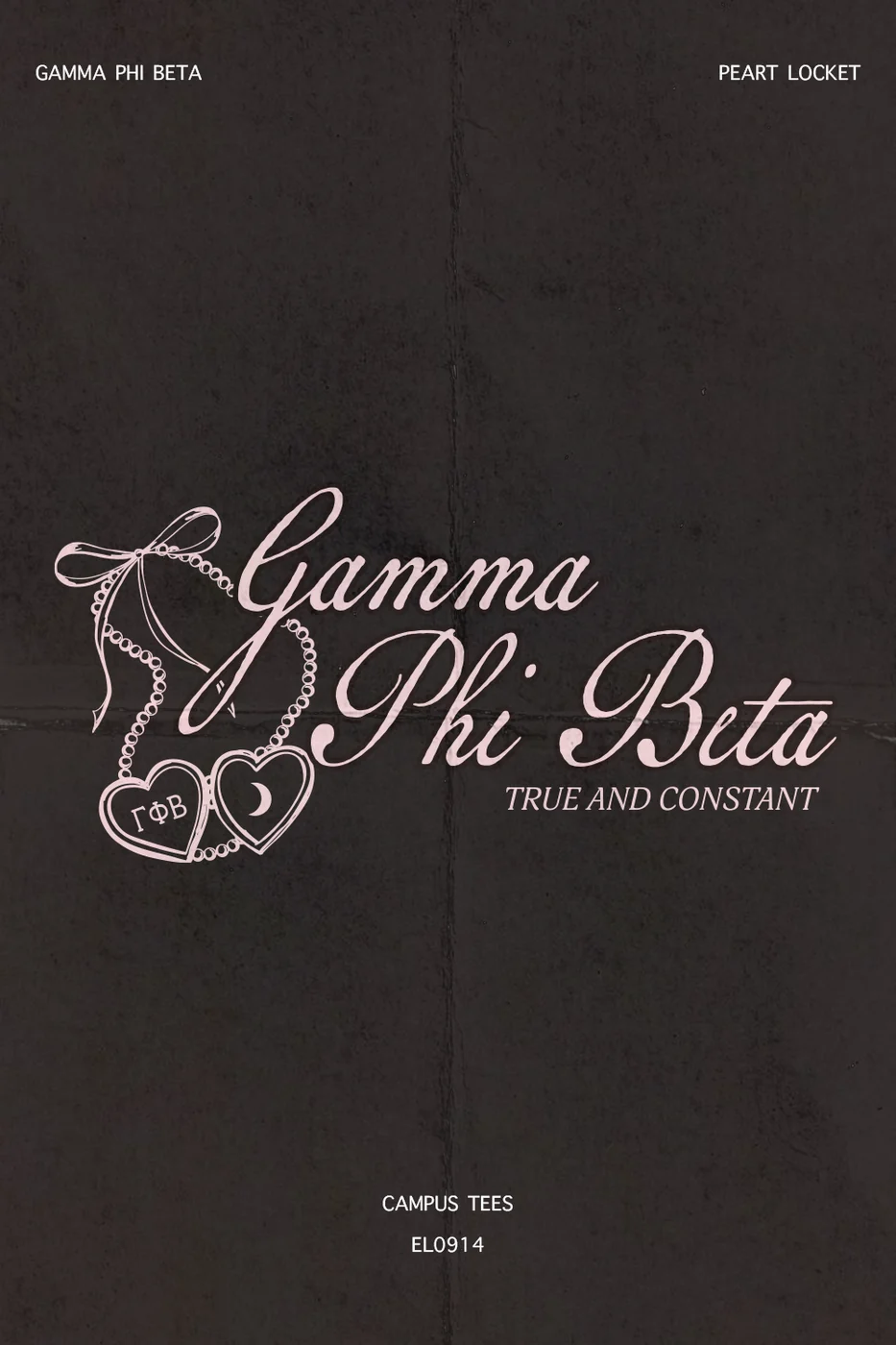 Duquesne GPhi Pearl Locket — Gamma Phi Beta custom apparel design inspiration