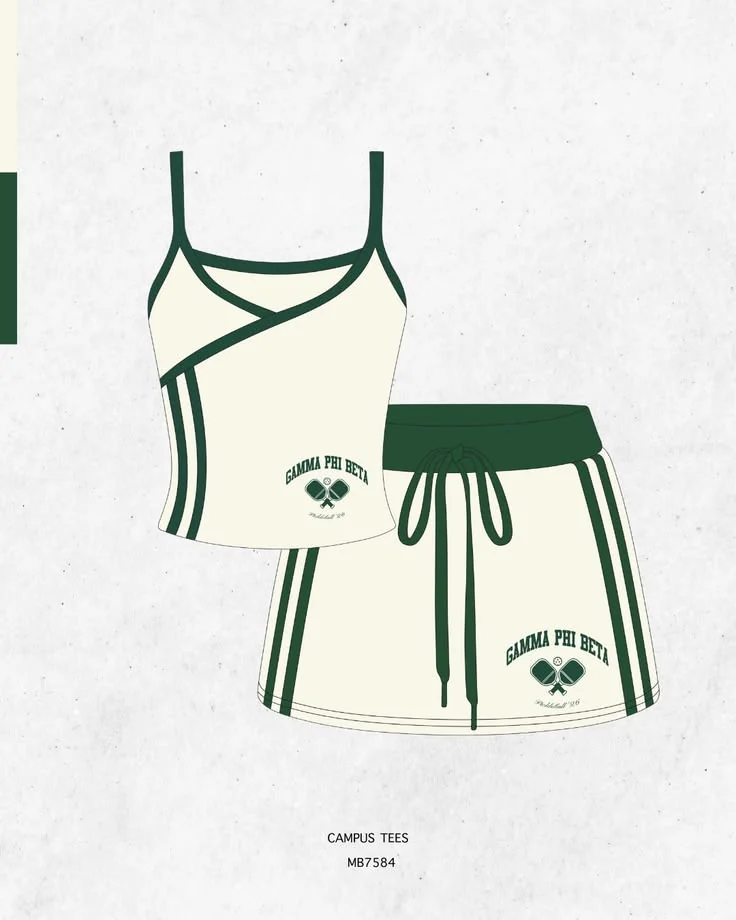 Gamma Phi Beta · Apparel mockup — Campus Tees garment mockup inspiration