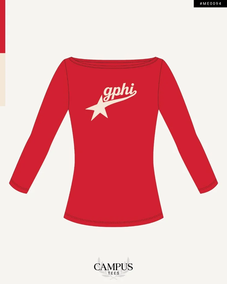 Gamma Phi Beta · Apparel mockup — Campus Tees garment mockup inspiration