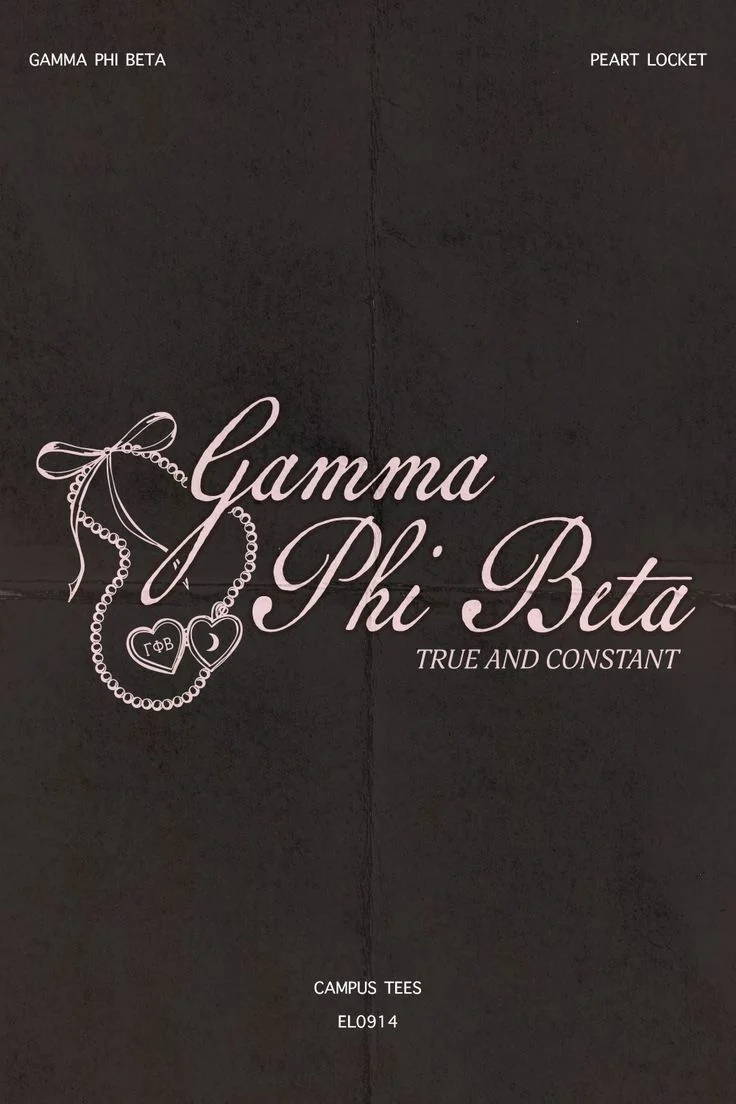 Gamma Phi Beta · Pinterest favorite — Campus Tees custom apparel design inspiration