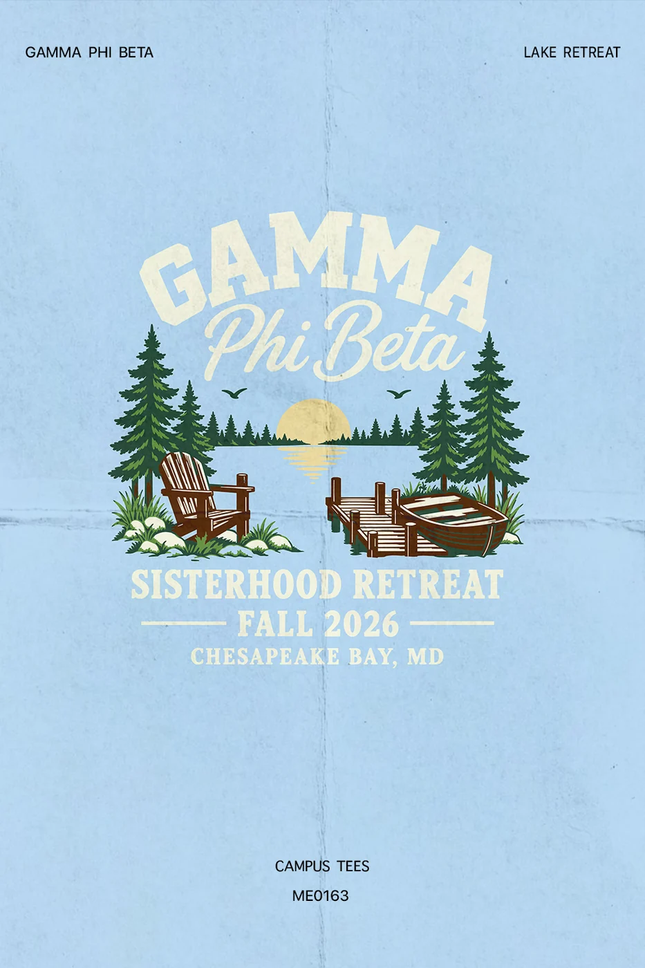 UMD GPHI Fall Retreat — Gamma Phi Beta design inspiration for retreat