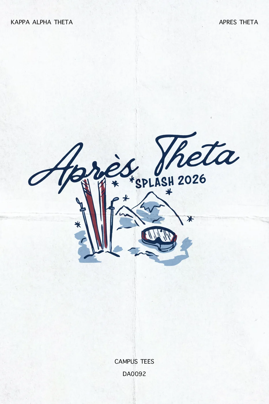 BU THETA APRES THETA — Kappa Alpha Theta design inspiration