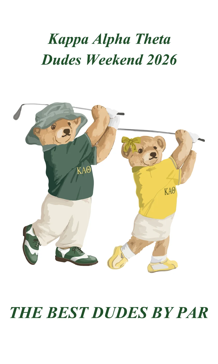 IOWA KAT GOLF BEARS BANNER 01 — Kappa Alpha Theta custom apparel design inspiration