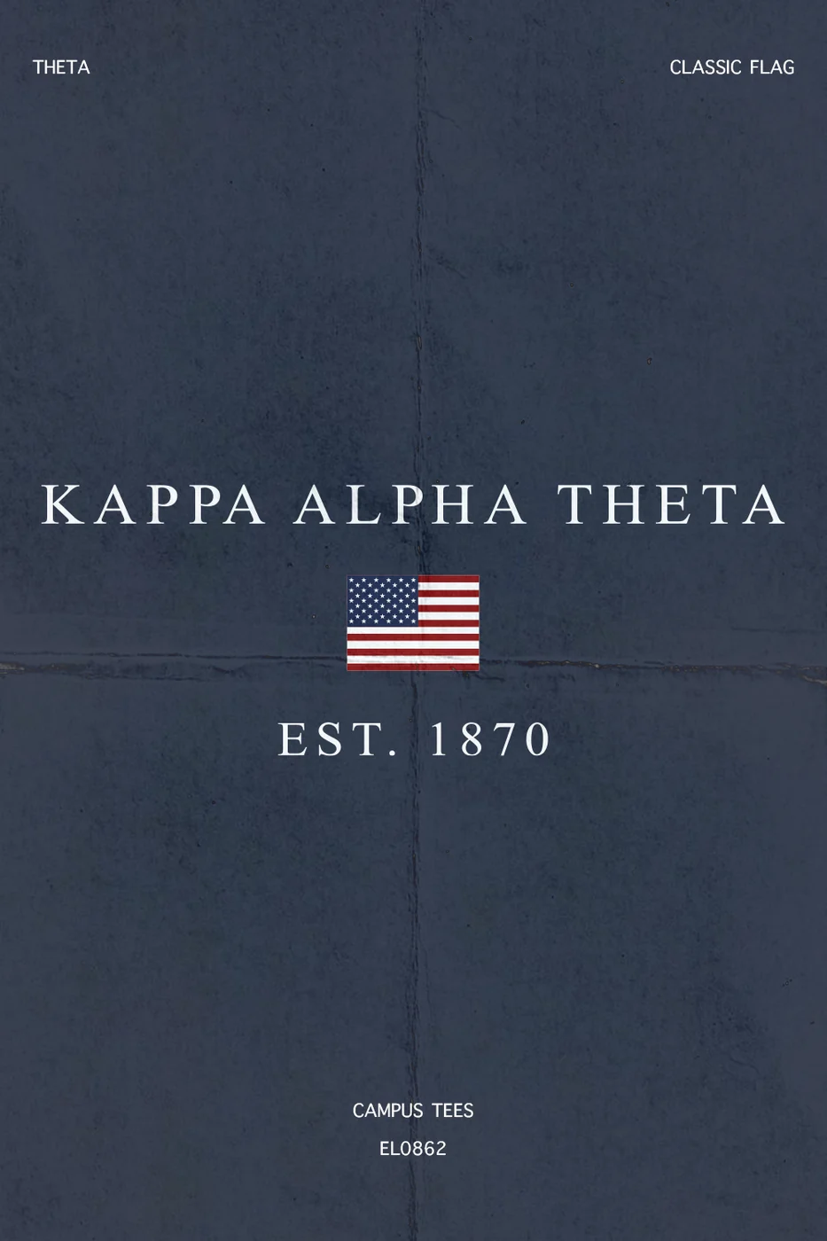 Theta Classic Flag . V2 — Kappa Alpha Theta custom apparel design inspiration