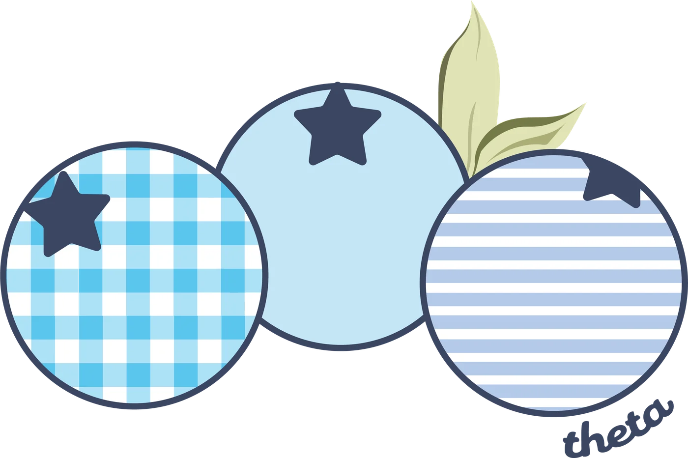 Theta Blueberry — Kappa Alpha Theta custom apparel design inspiration