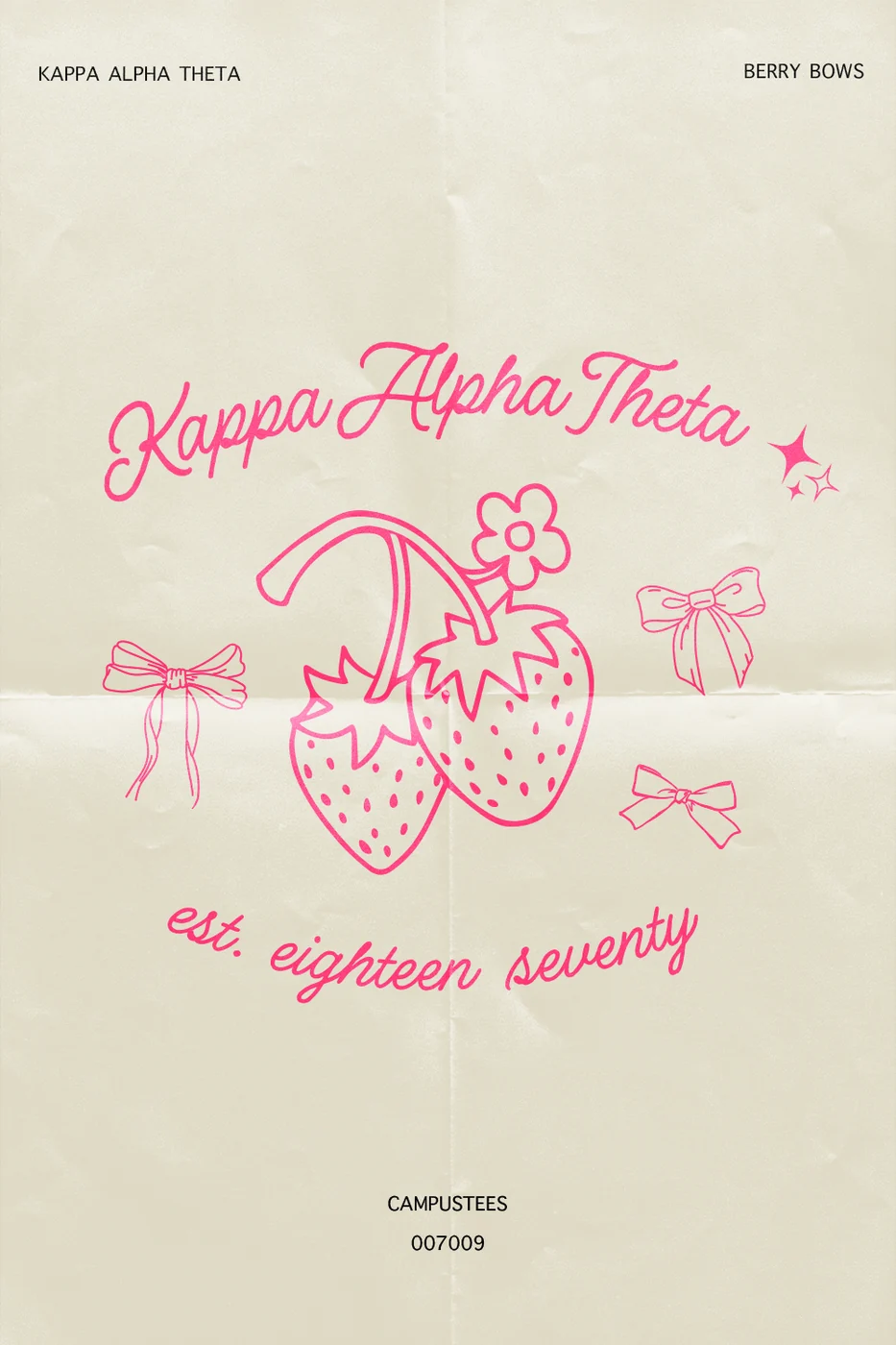 Kappa Alpha Theta Berry Bows — Kappa Alpha Theta design inspiration