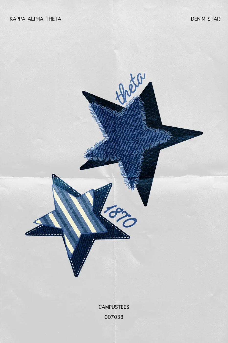 Kappa Alpha Theta Denim Star — Kappa Alpha Theta design inspiration