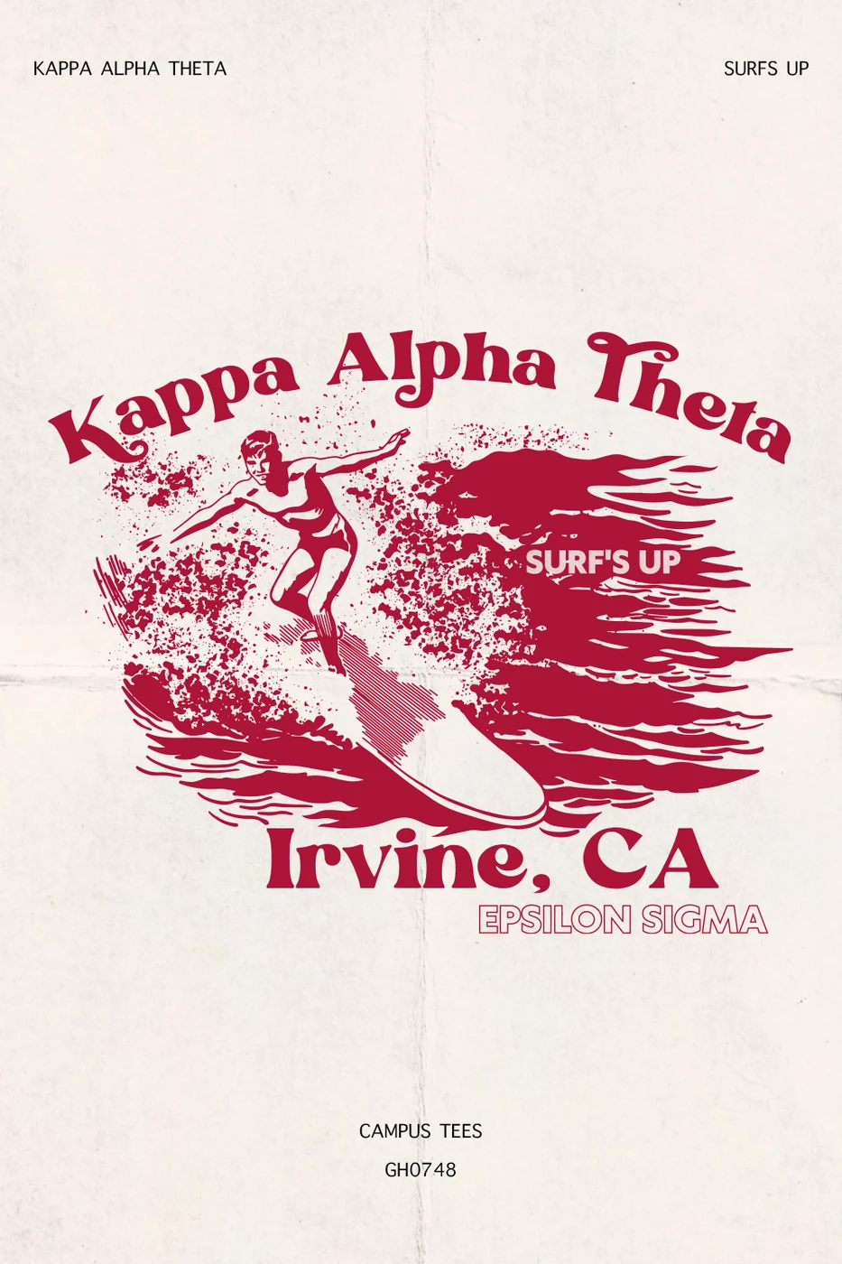 Kappa Alpha Theta Surfs Up — Kappa Alpha Theta design inspiration