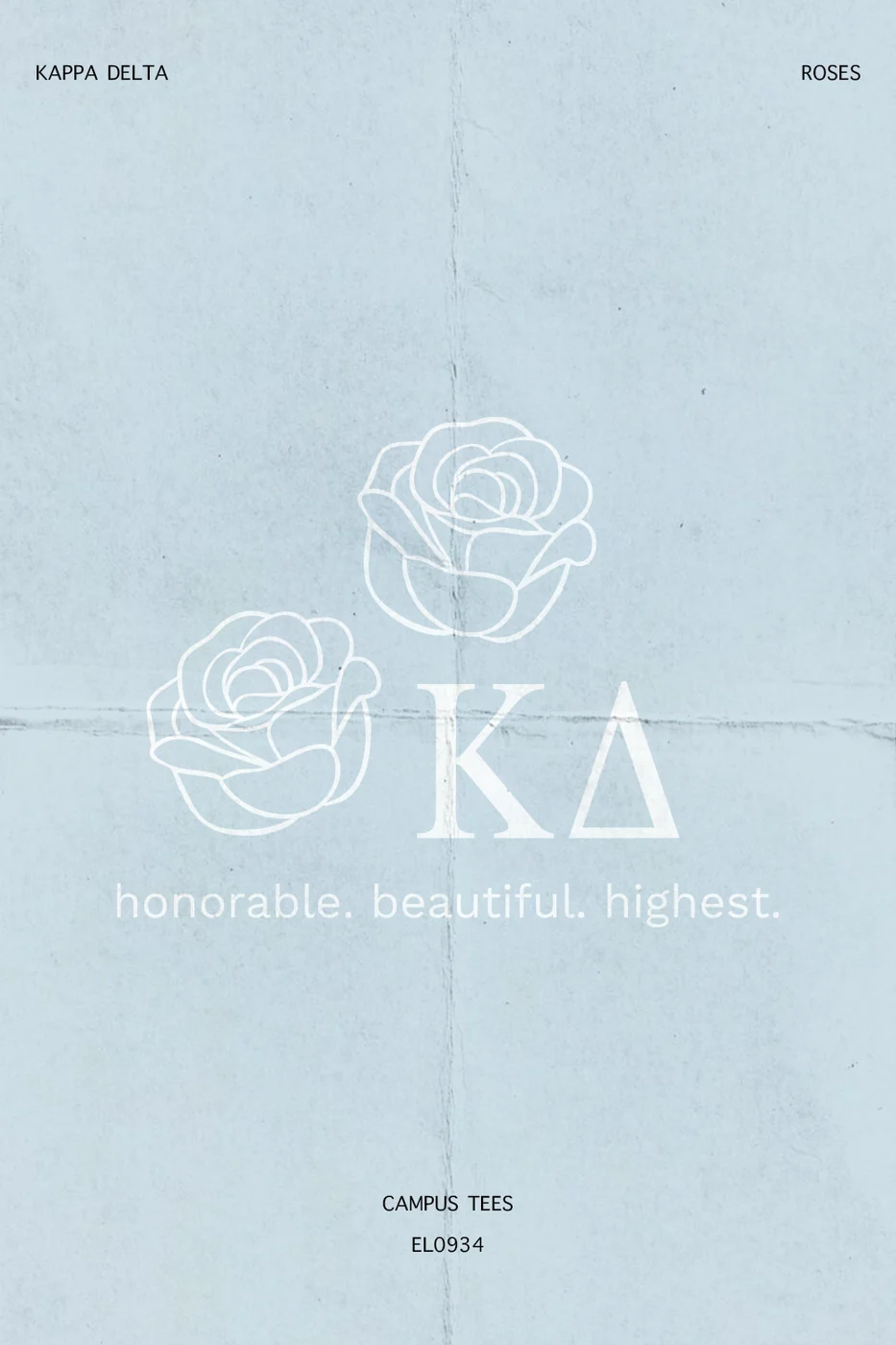 USDKD Roses — Kappa Delta custom apparel design inspiration