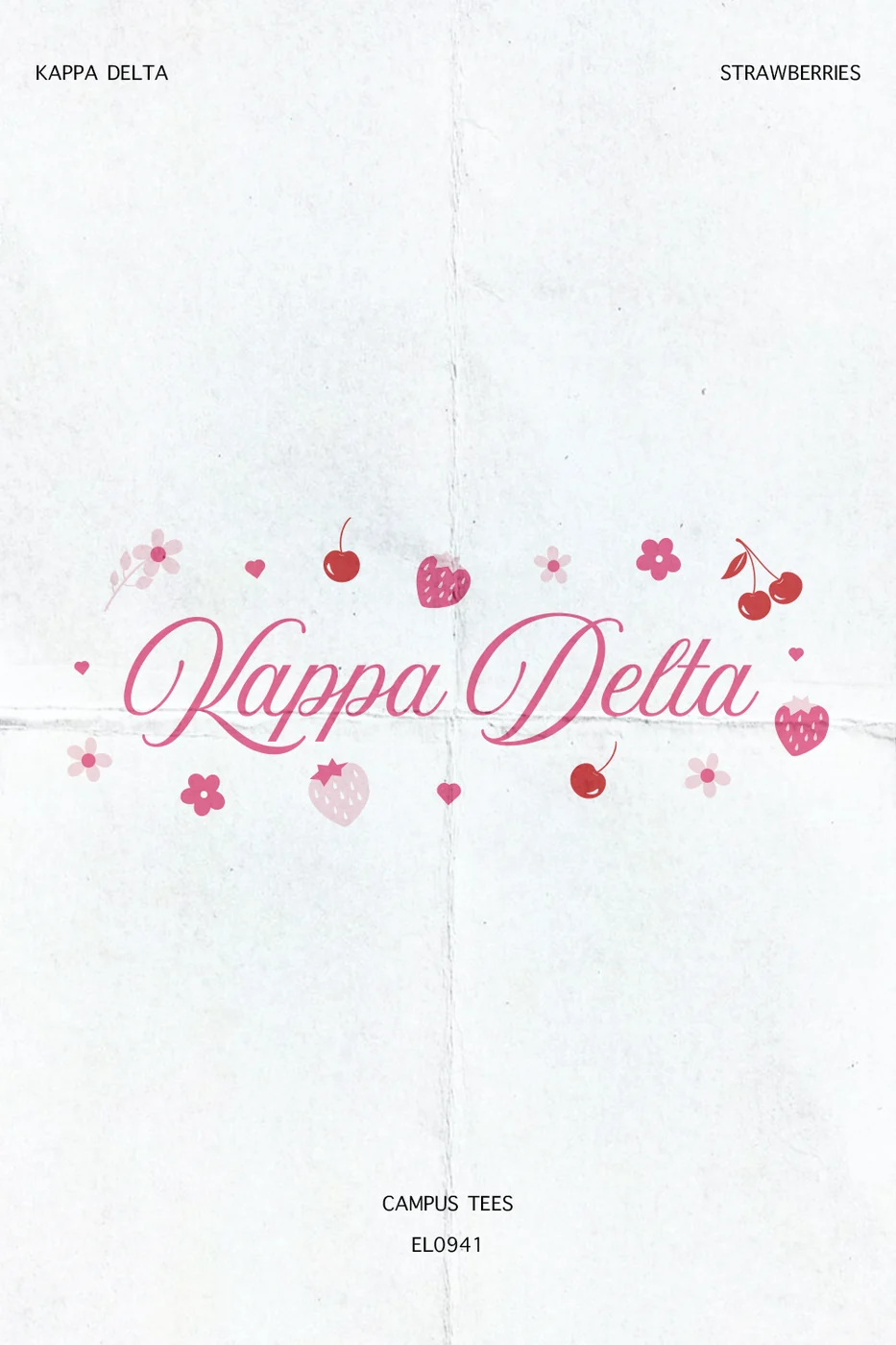 USDKD Strawberries — Kappa Delta custom apparel design inspiration