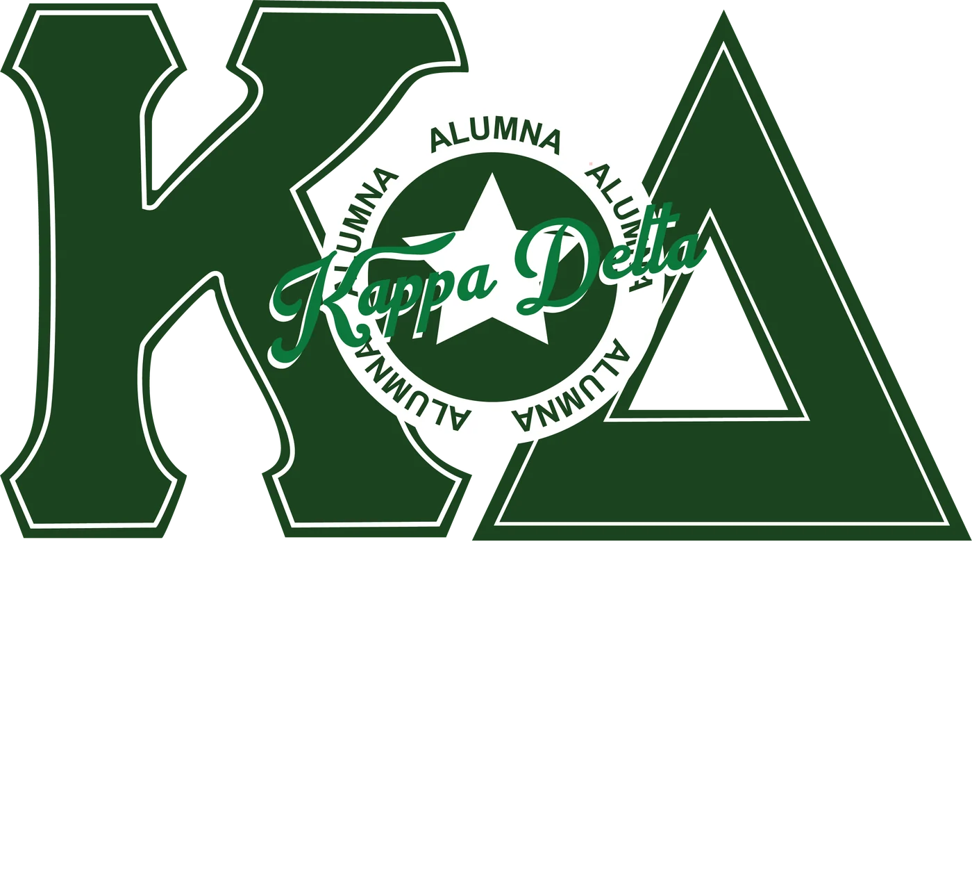 KD Building Confidence — Kappa Delta custom apparel design inspiration