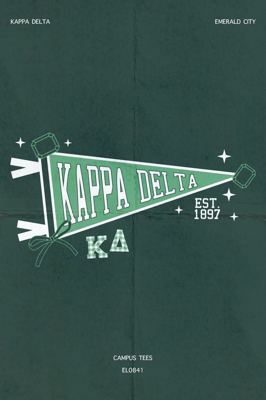 Iowa KD Emerald City — Kappa Delta design inspiration