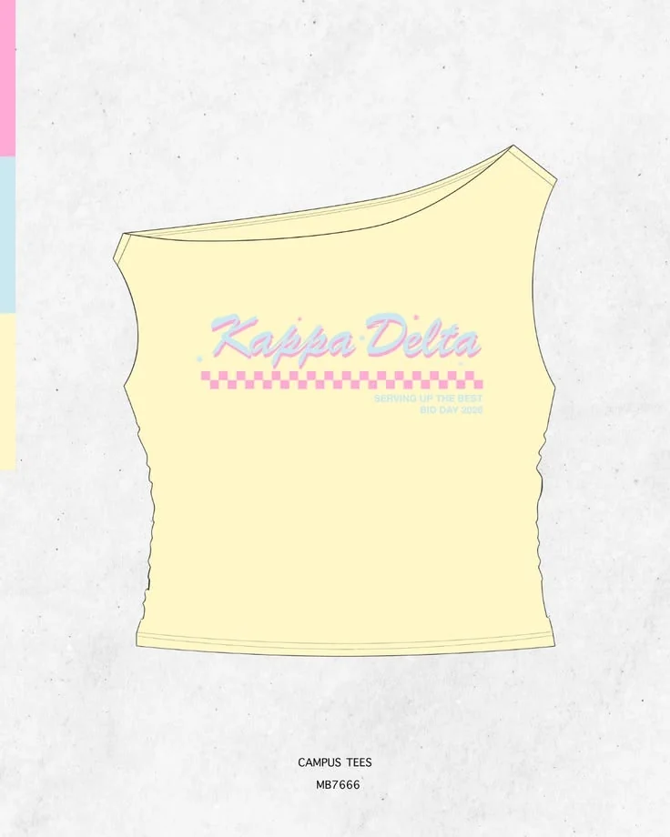 Kappa Delta · Apparel mockup — Campus Tees garment mockup inspiration