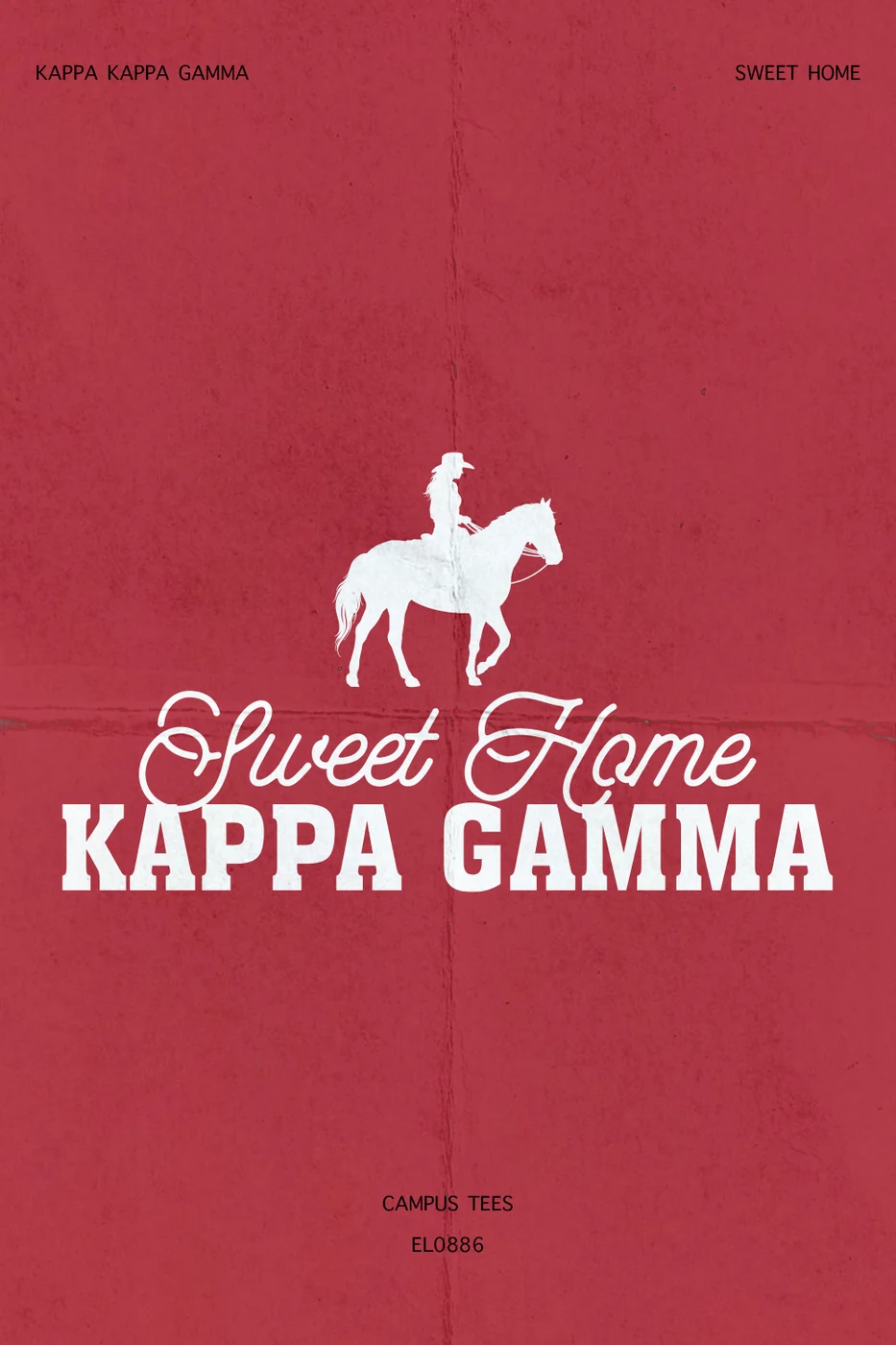Chapman Kappa Sweet Home — Kappa Kappa Gamma custom apparel design inspiration