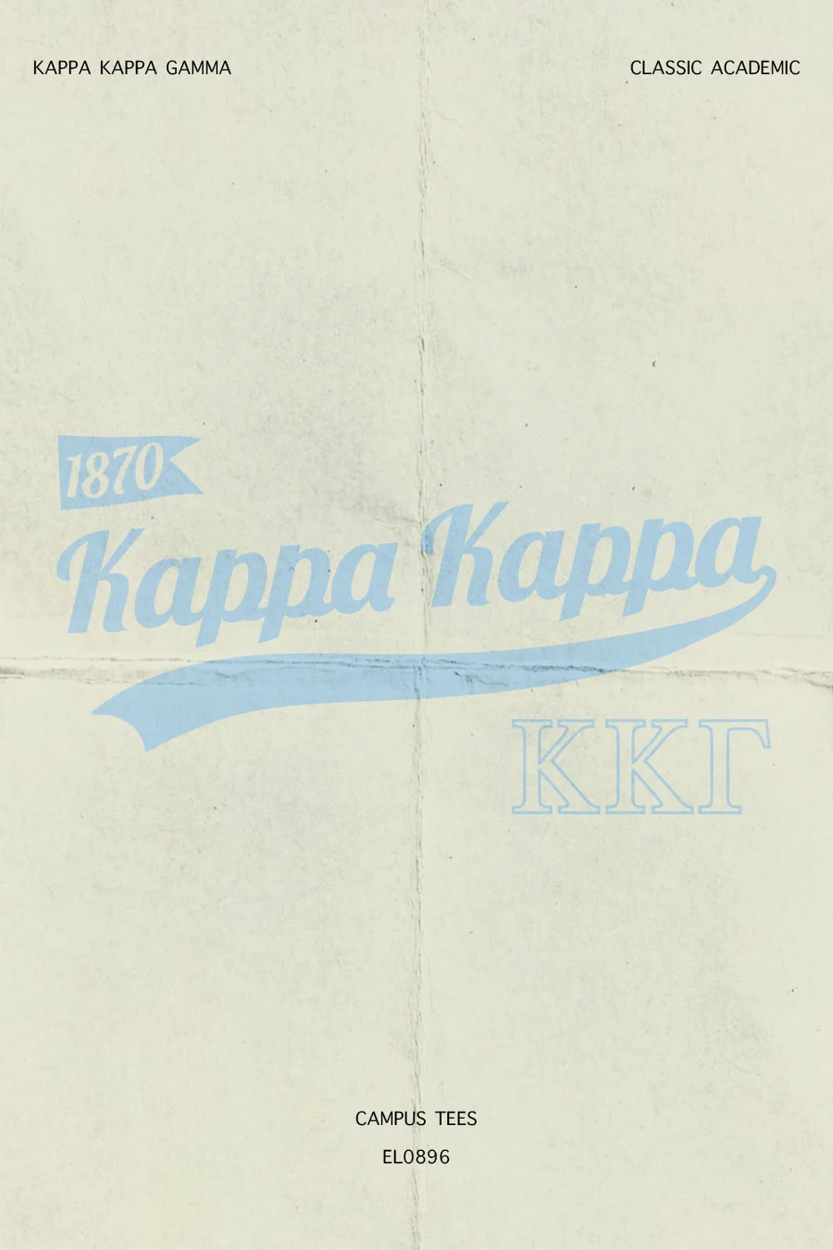 JHUKKG Classic Academic — Kappa Kappa Gamma custom apparel design inspiration