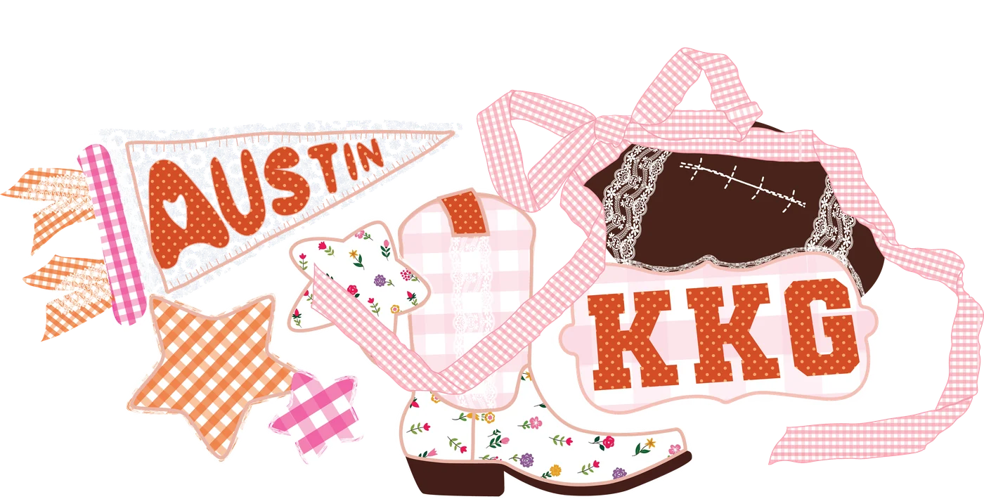 KKG Austin (REVISED) — Kappa Kappa Gamma custom apparel design inspiration