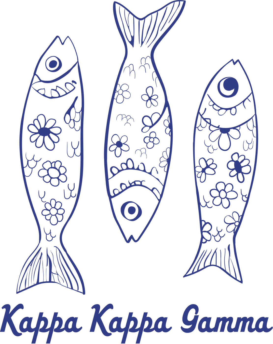 Kappa Kappa Gamma Sardines (Version 2) — Kappa Kappa Gamma custom apparel design inspiration