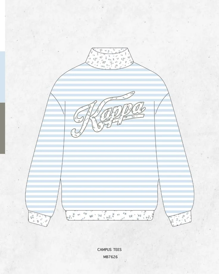 Kappa Kappa Gamma · Apparel mockup — Campus Tees garment mockup inspiration