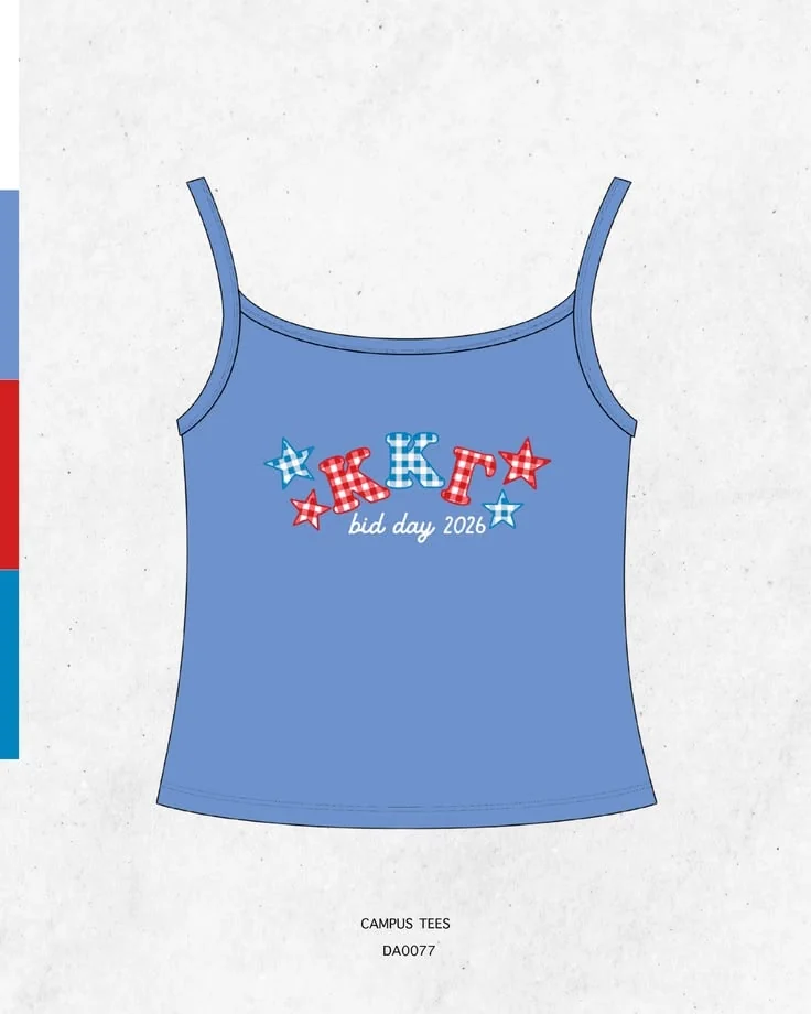 Kappa Kappa Gamma · Apparel mockup — Campus Tees garment mockup inspiration