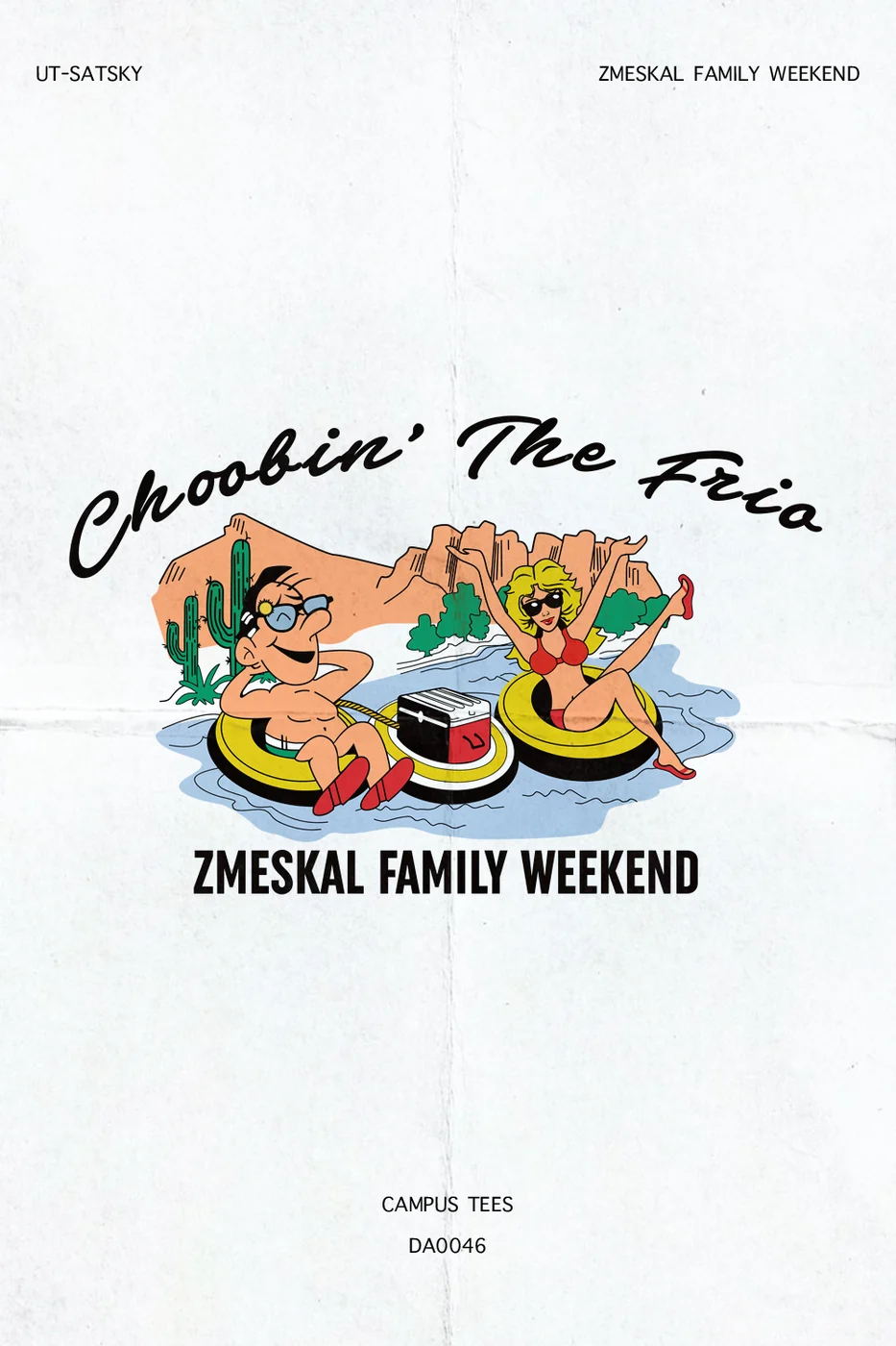 UT SATSKY ZMESKAL FAMILY WEEKEND — Campus Tees custom apparel design inspiration for parents weekend