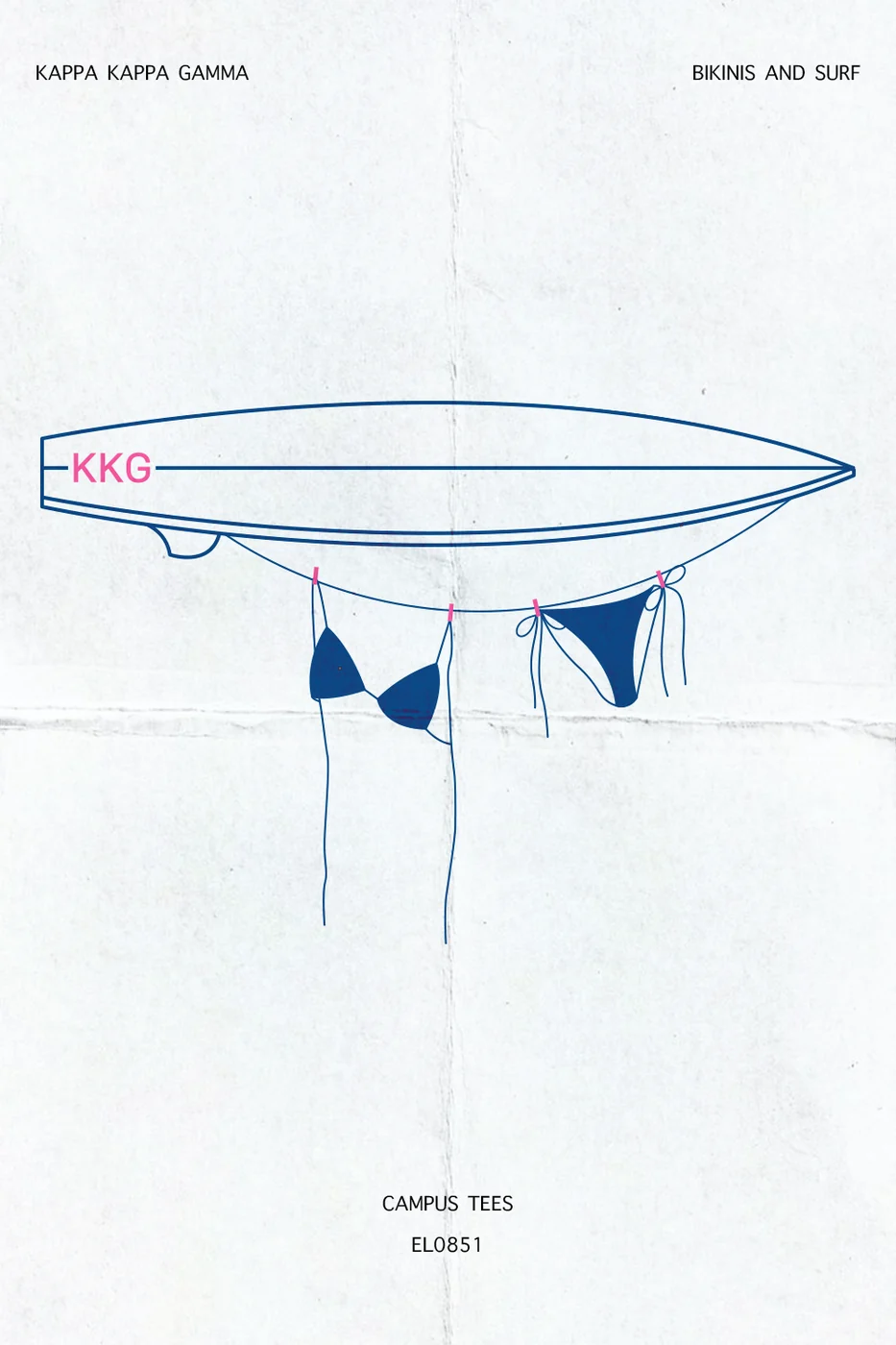 UCSBKappa Bikinis And Surf — Campus Tees custom apparel design inspiration