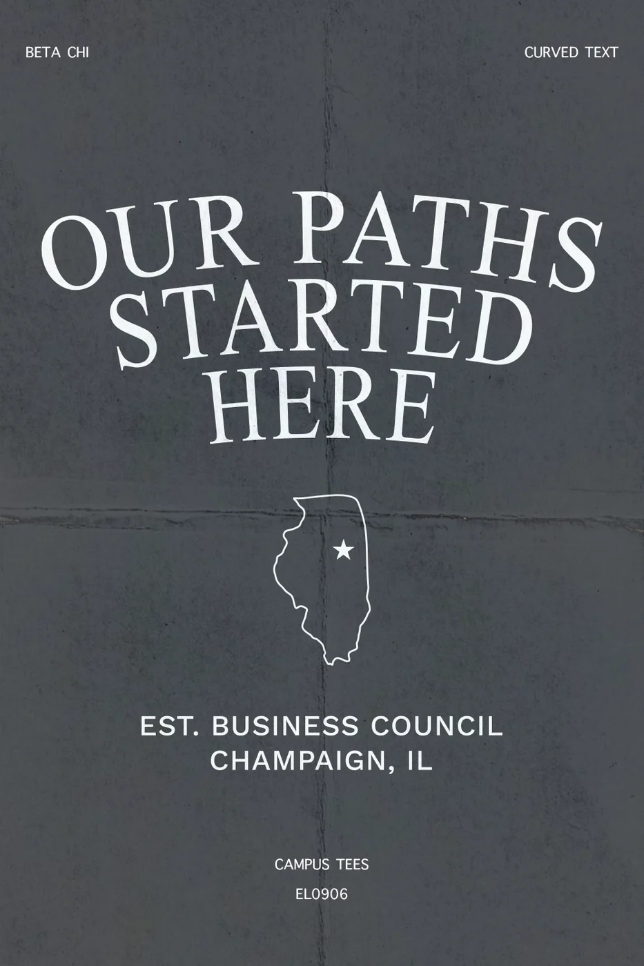 UOFIBC Curved Text — Campus Tees custom apparel design inspiration
