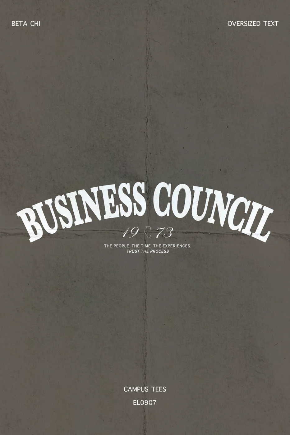 UOFIBC Oversized Text — Campus Tees custom apparel design inspiration