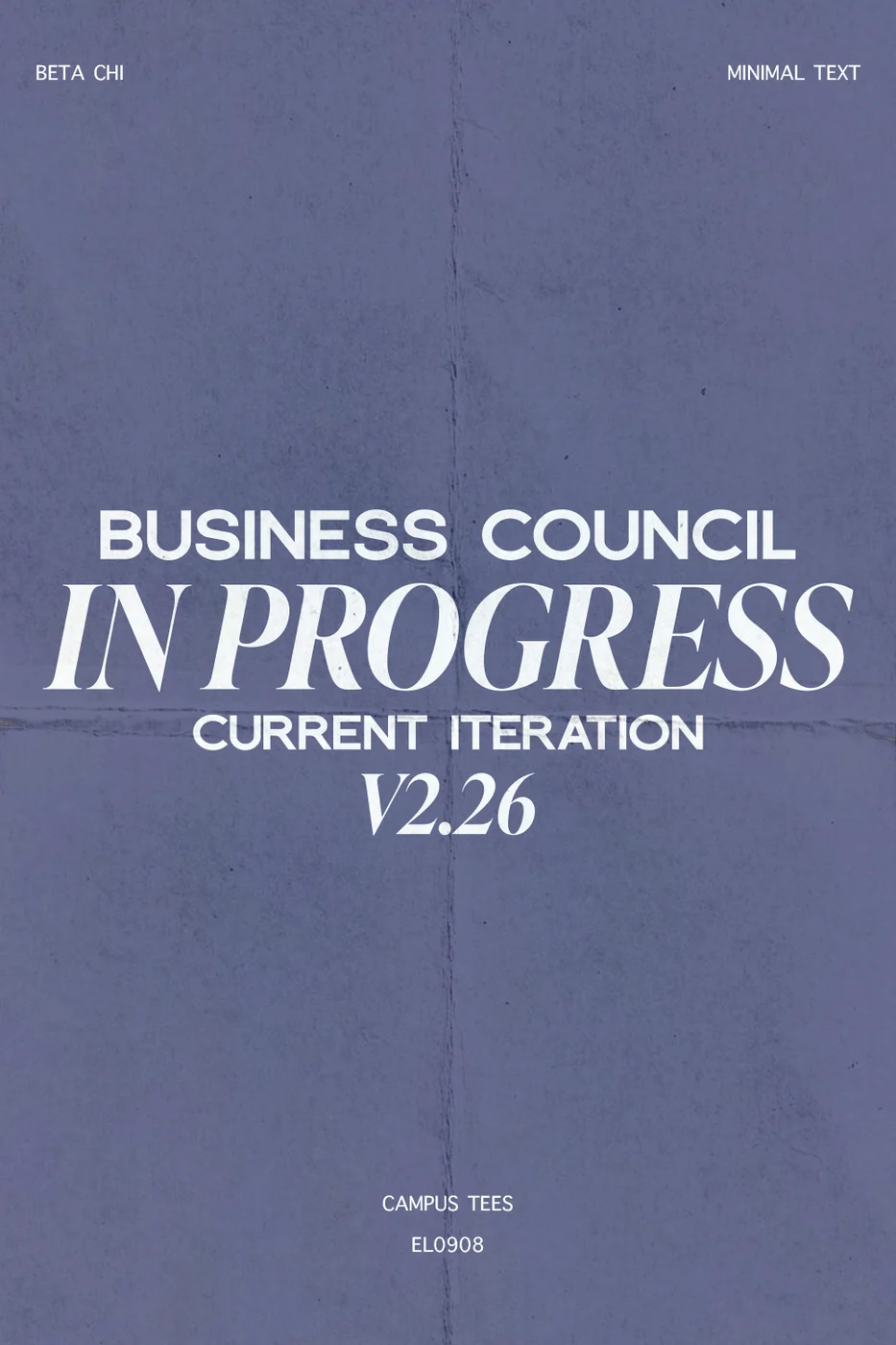 UOFIBC Minimal Text — Campus Tees custom apparel design inspiration