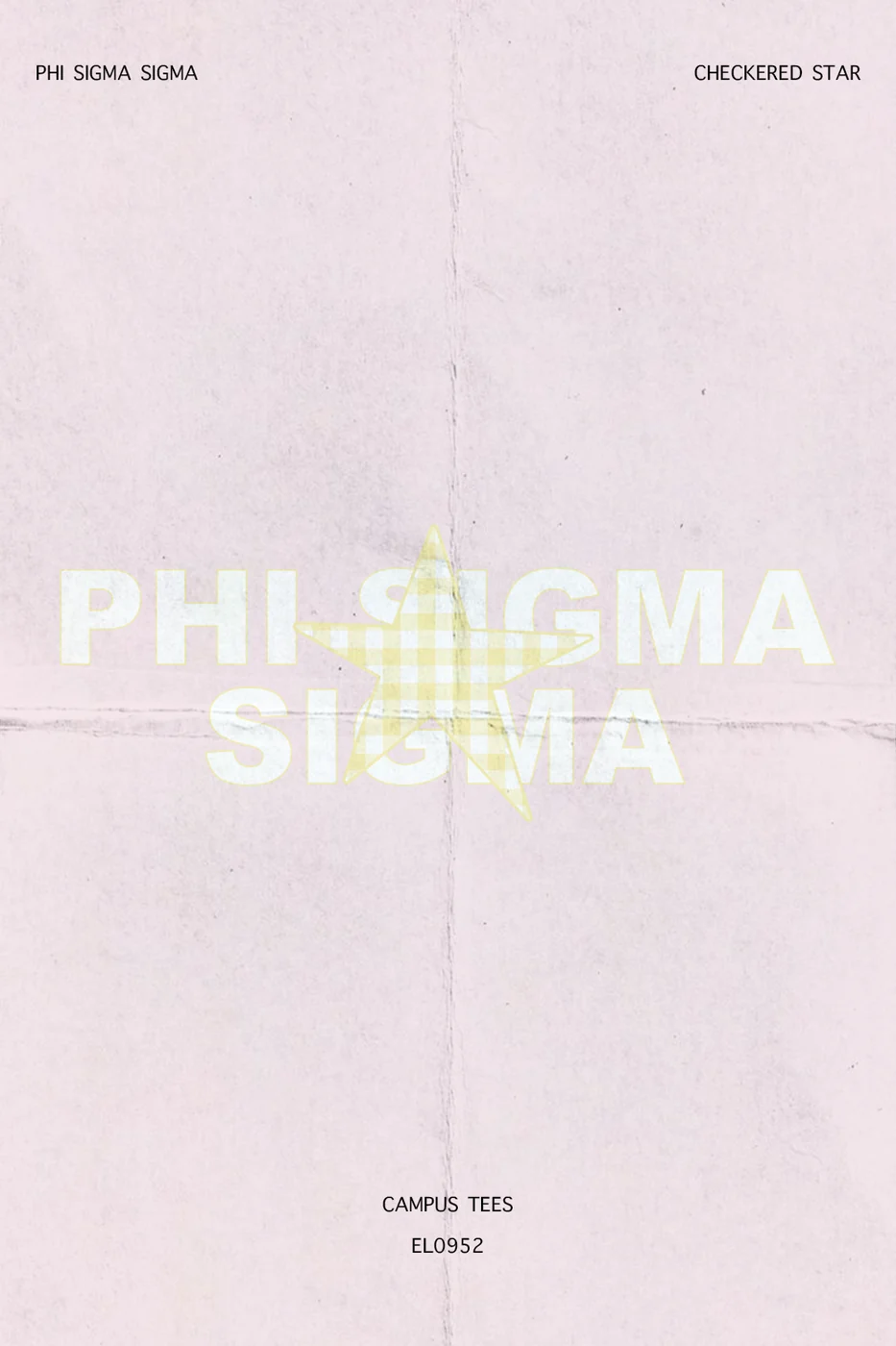 Rutgers Phi Sig Checkered Star — Campus Tees custom apparel design inspiration