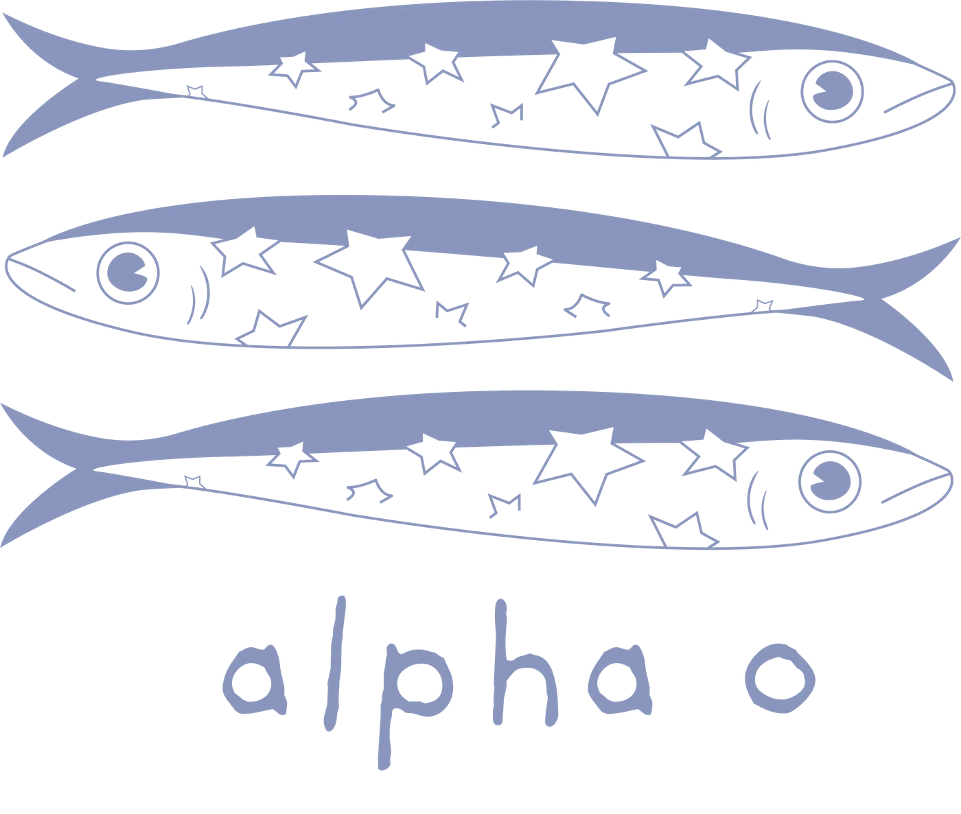 Alpha O Fish with Stars — Campus Tees custom apparel design inspiration
