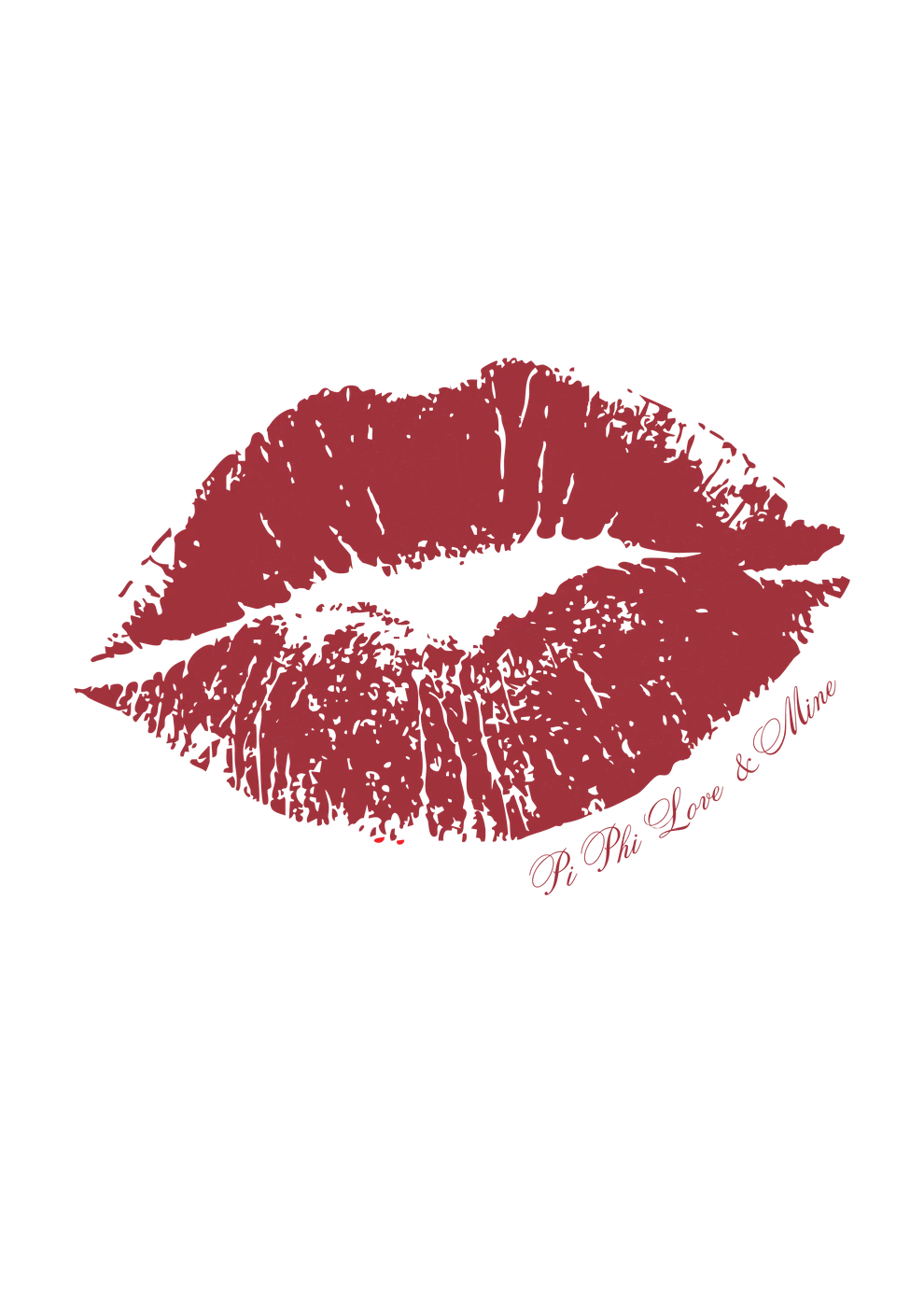 Vanderbilt Pi Phi Kiss — Campus Tees custom apparel design inspiration