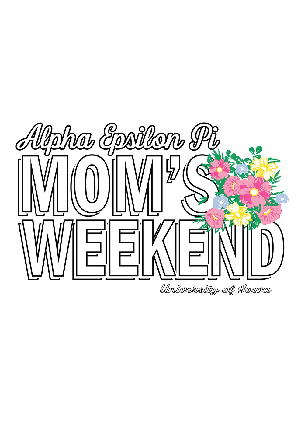 University of Iowa AEPI C 01 — Campus Tees custom apparel design inspiration