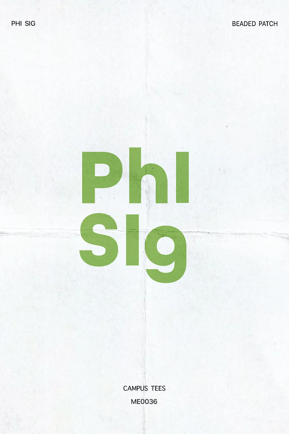 GVSU Phi Sig Beaded Patch — Campus Tees custom apparel design inspiration