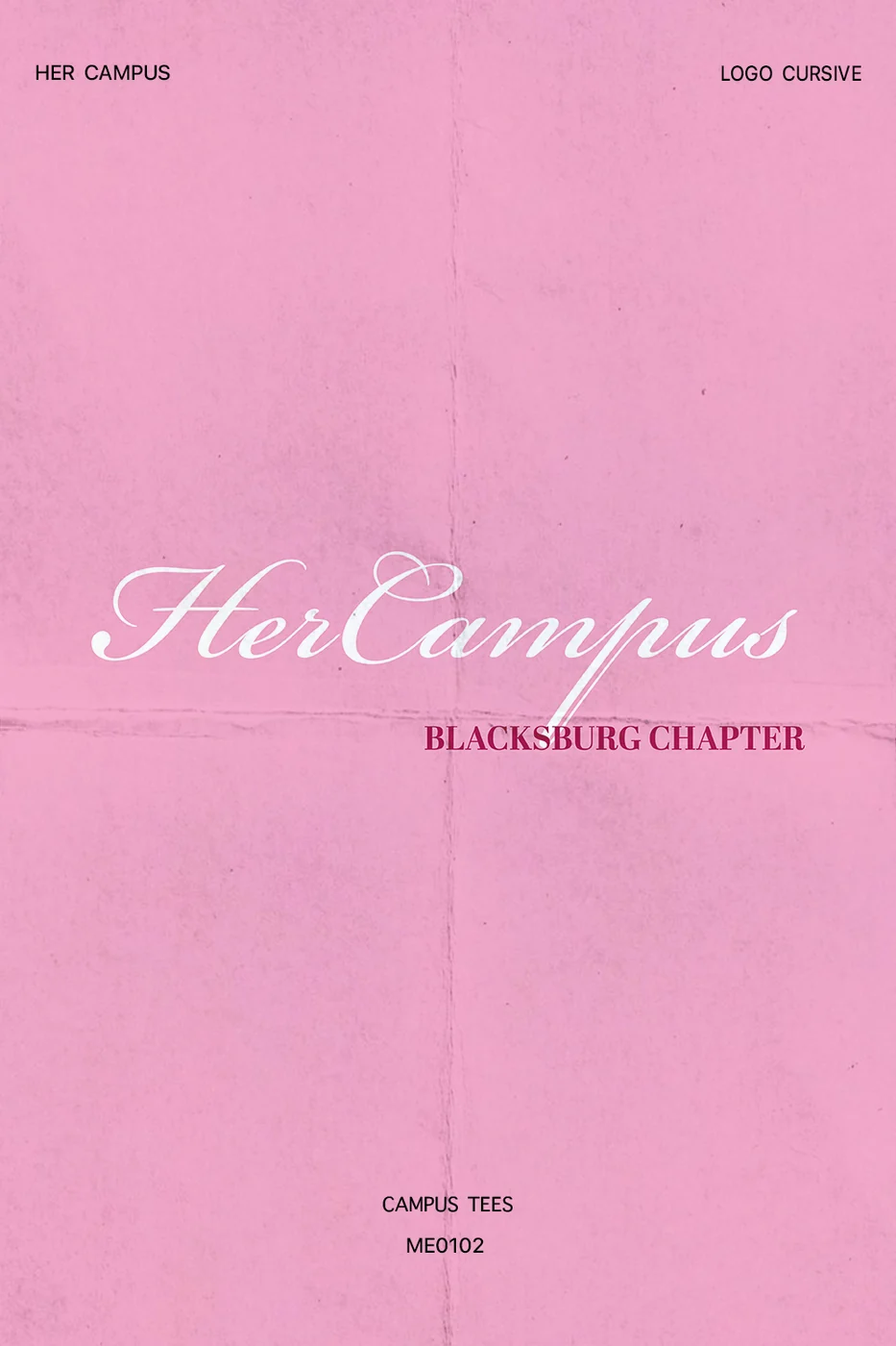 Virginia Tech Her Campus Logo Chapter — Campus Tees custom apparel design inspiration
